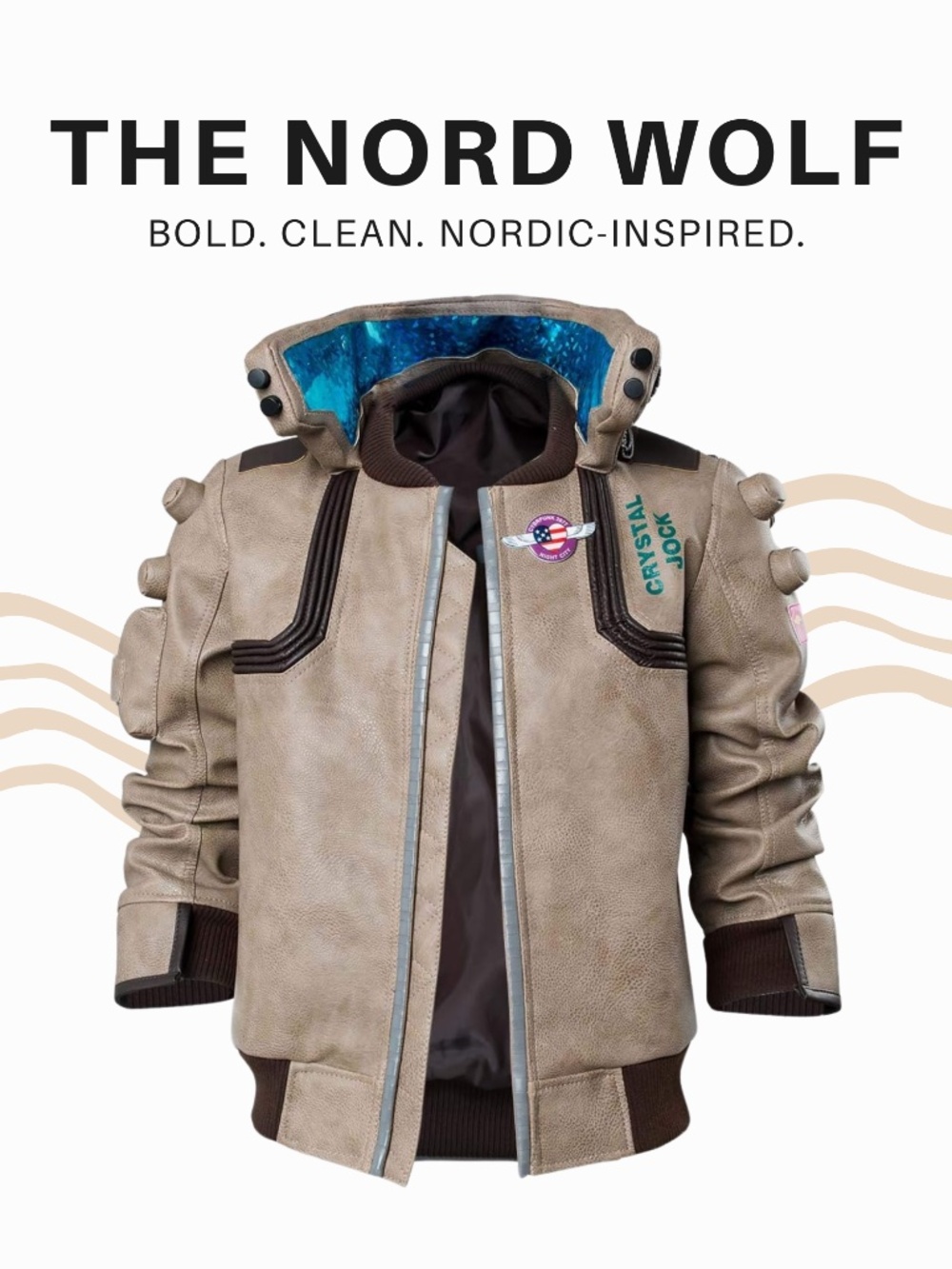Cyberpunk 2077 Real Leather Samurai Bomber Jacket – Cosplay Coat